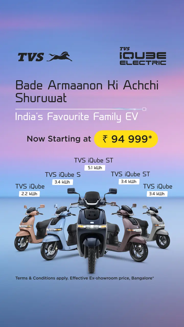 New TVS iQube Electric Scooter Availability