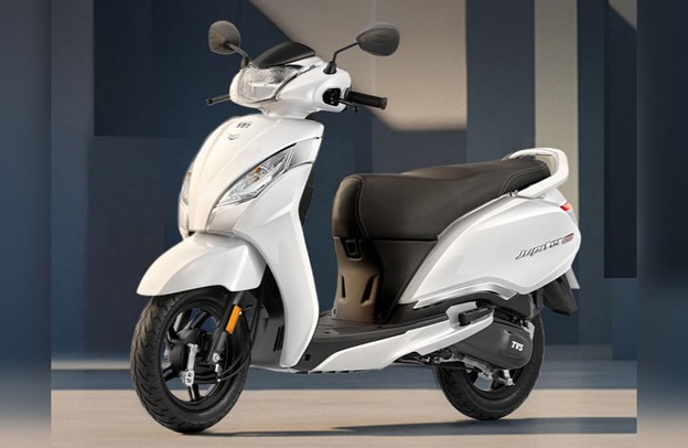 TVS Jupiter 125 White Color Scooter