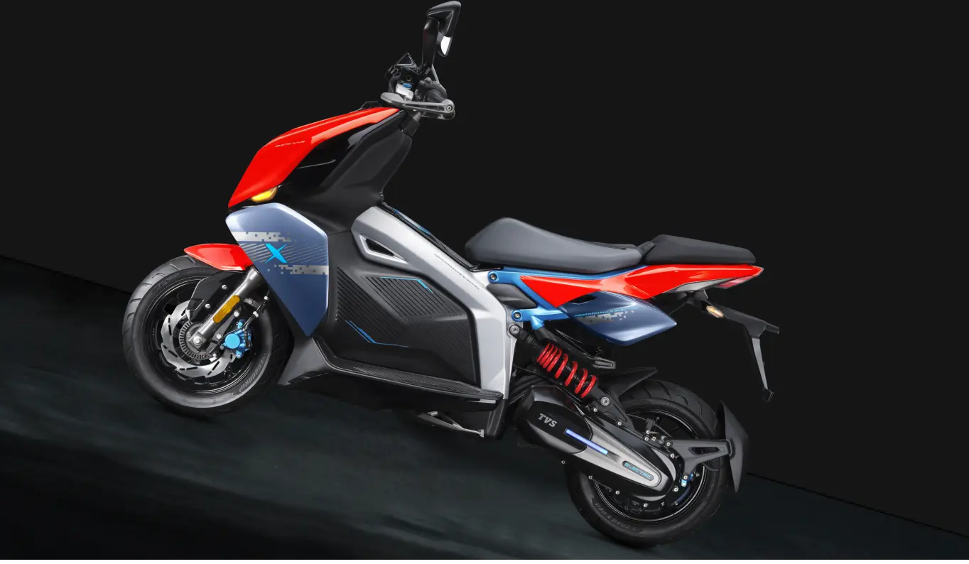 TVS X at Autosphere TVS showroom in Attapur, Hyderabad