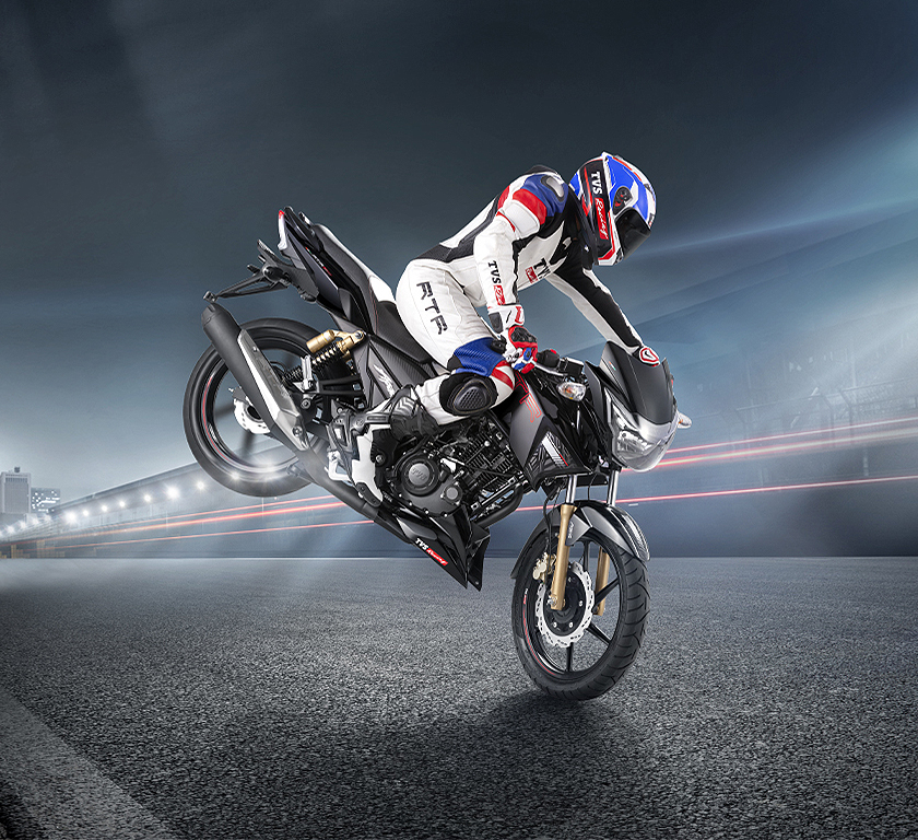 RTR 180 motorcycle overview