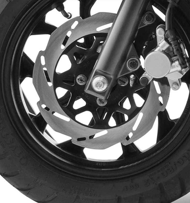 TVS Ntorq 125 cc 2 wheeler automatic scooter with 220 mm disc brakes