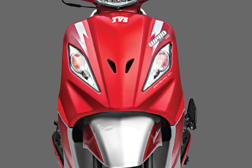 Full metal body of TVS wego 2 wheeler scooter