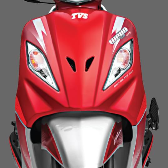 Full metal body of TVS wego 2 wheeler scooter