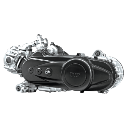 Single cylender, 4 stroke, air cooled engine o TVS wego 2 wheeler scooter