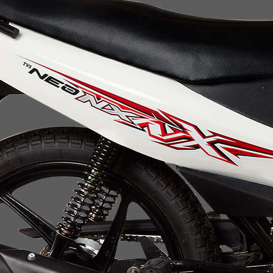 TVS NEO NX 110 cc semi automatic motorcycle with new graphics