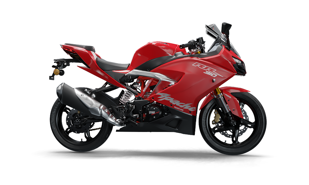 Apache RR 310 motorcycle in Racing red