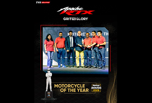TVS Apache RTX named Motorcycle of the Year