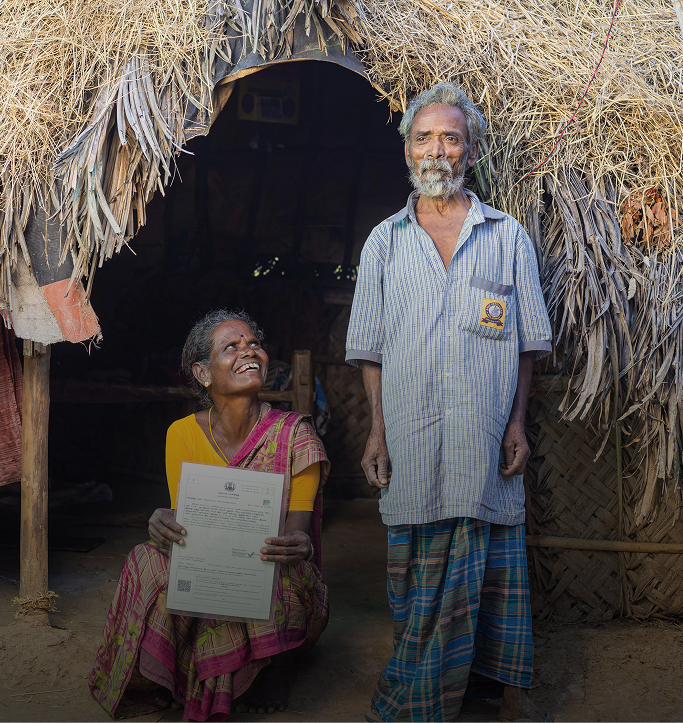 Members of a community supported by TVS Motor