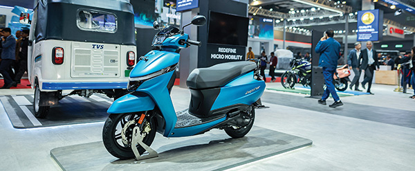 TVS iQube at expo
