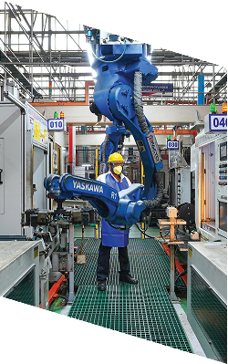 Robotic automation on the TVS manufacturing line