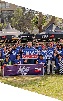 TVS Racing team in Peru
