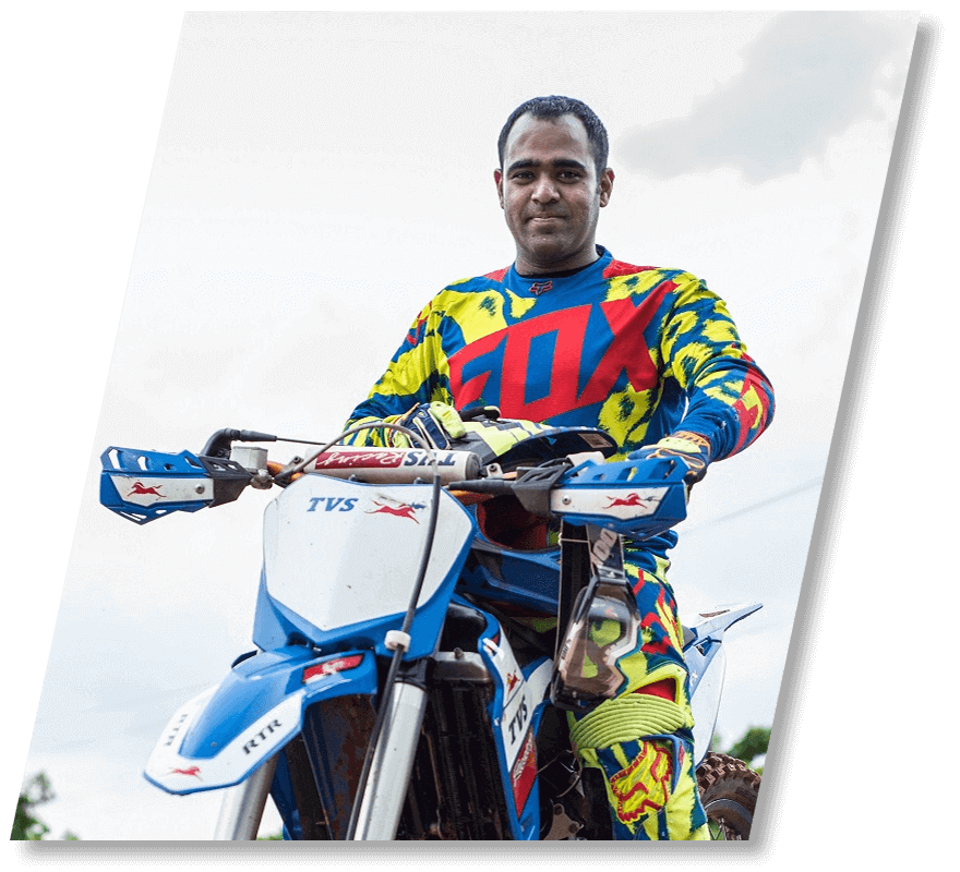 TVS Racing Rider Abdul Wahid Tanveer