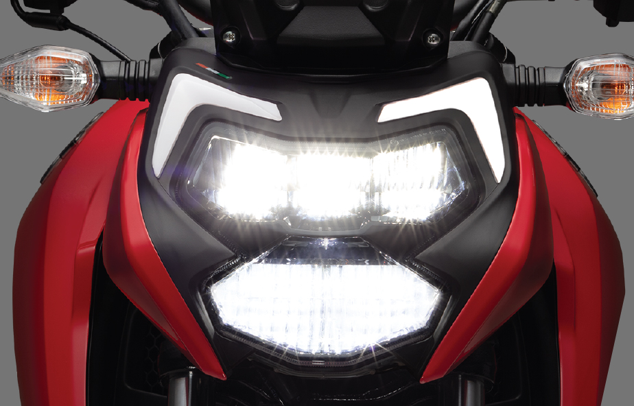 LED headlight of Apache RTR 160 4V Sports motorcycles