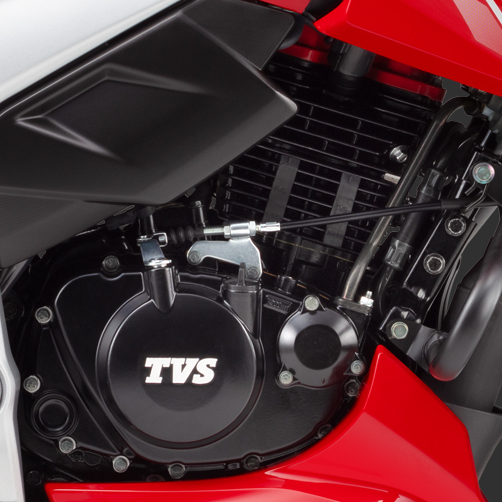 SI oil cooled engine of Apache RTR 160 4V Sports motorcycles