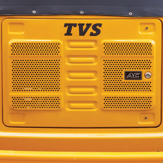 TVS king deluxe 3 wheeler with ventilated tail door