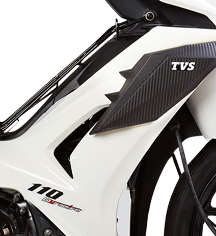 4 Liter fuel tank capacity of TVS NEO NX 110 cc semi automatic motorcycle