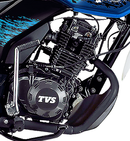 4 stroke air cooled engine of TVS ZT 125 cc motorcycles