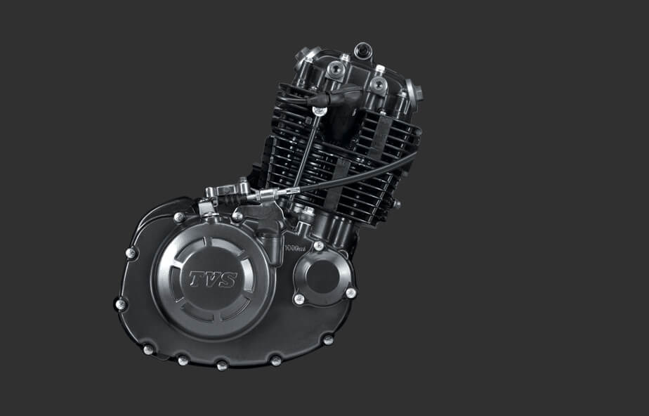 RTR Over Squre Engine of TVS RTR 160 2V 2 wheeler motorcycle