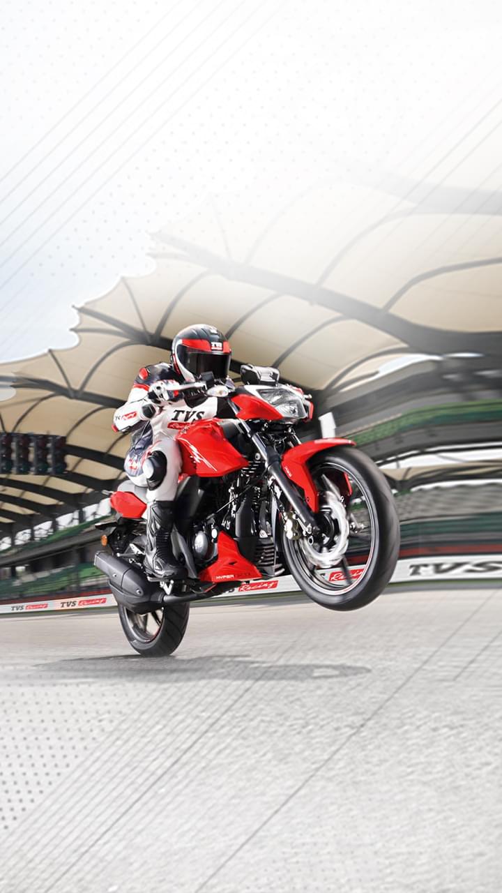 Apache RTR 160 4v premium motorcycle banner