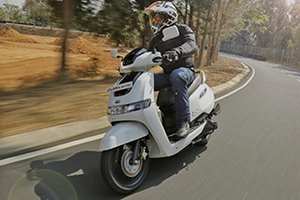 TVS iQube Electric Scooter Car and Bike