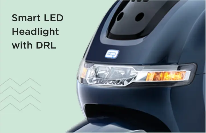 TVS iQube LED Head Light with DRL