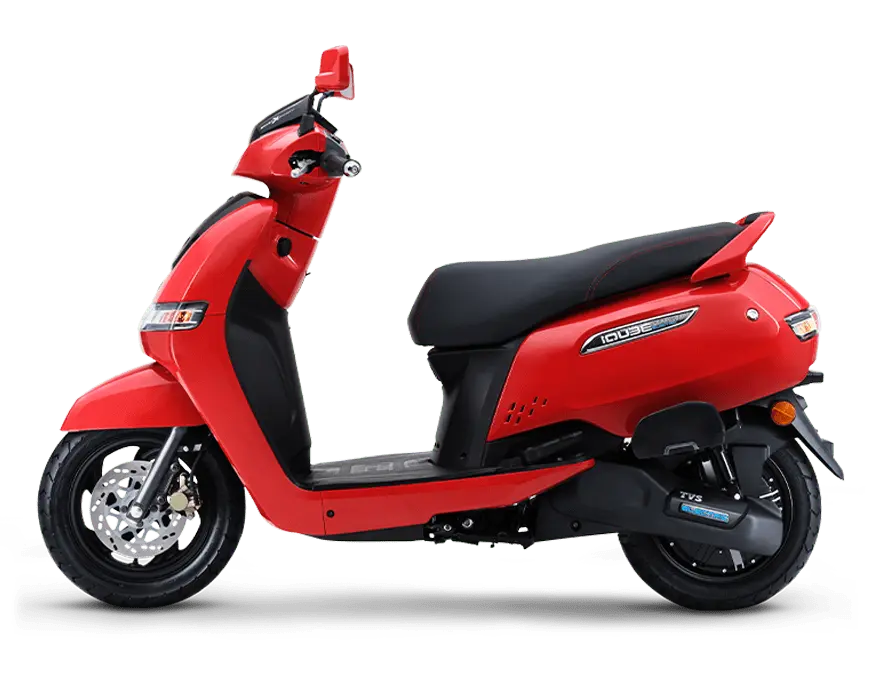 iQube Electric Bike Shining Red Left View