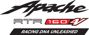 Apache RTR 160 4v motorcycle brand logo