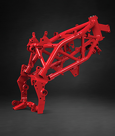 Light weight racing frame of apache RR 310 sports motorcycle