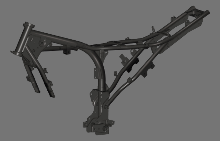 Split synchro chassis of Apache RTR 160 4V Sports motorcycles