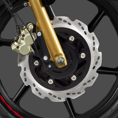 Disc Bracking of Apache RTR 180 Sports motorcycles