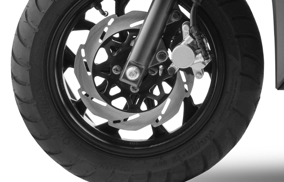 TVS Ntorq 125 cc 2 wheeler automatic scooter with 220 mm disc brakes