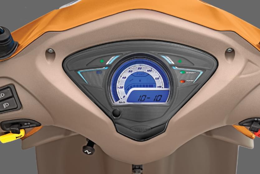 Full digital speedometer of TVS wego 2 wheeler scooter