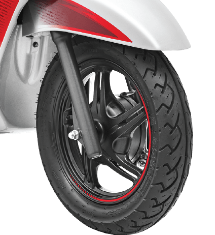 Advance telescopic suspension of TVS wego 2 wheeler scooter