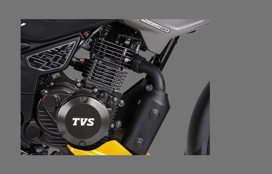 7500 rpm power engine of Apache Raider sports motorcycles