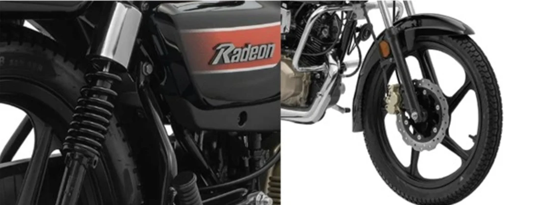 TVS Radeon Front Rear Suspension