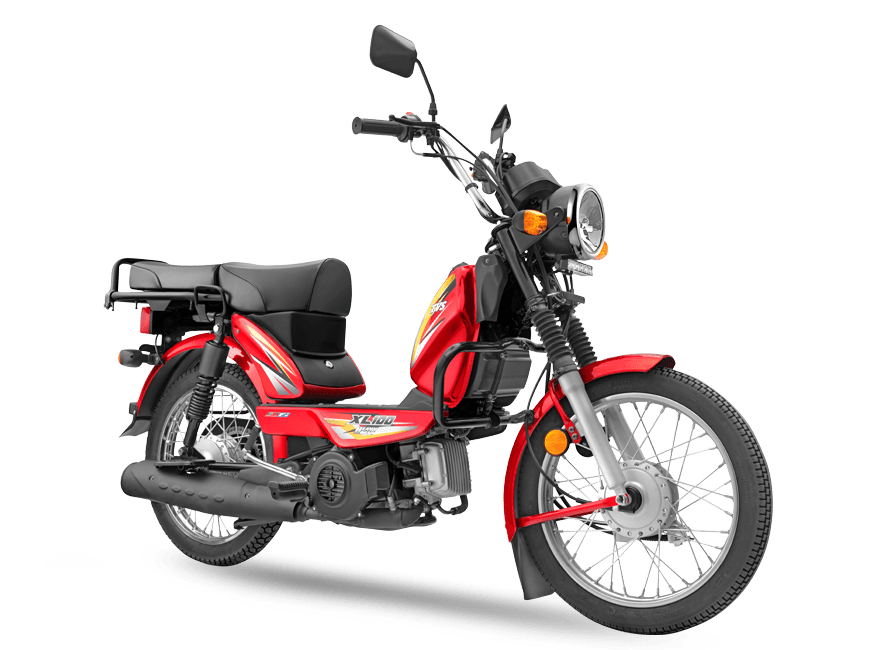 TVS XL 100 Heavy Duty 2 wheeler Moped full design
