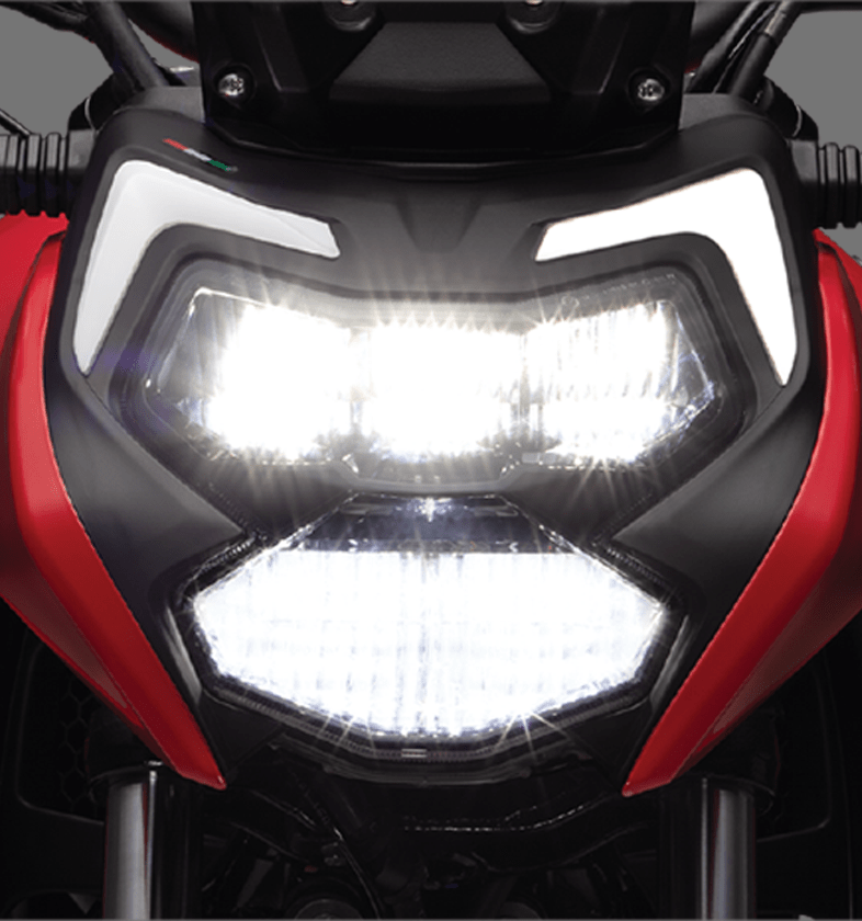 Faro delantero LED de la motocicleta TVS RTR 160 4V de dos ruedas