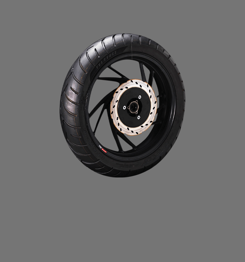Neumáticos de carreras Eurogrip protorq de la motocicleta TVS RTR 200 4V EFI Abs de dos ruedas