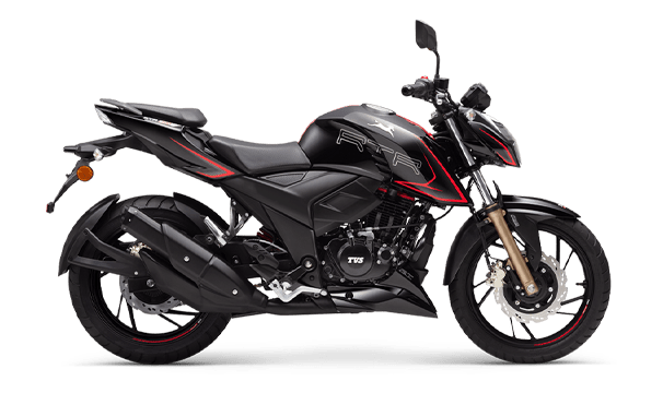 Ver detalles de la motocicleta TVS RTR 200 4V EFI ABS de dos ruedas en color negro