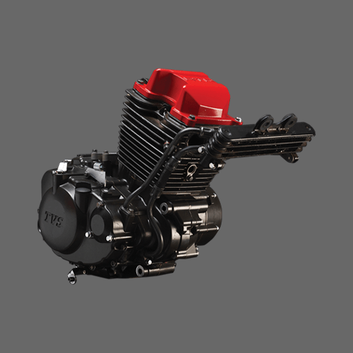 Detalles del motor de la motocicleta TVS RTR 200 4V EFI ABS de dos ruedas