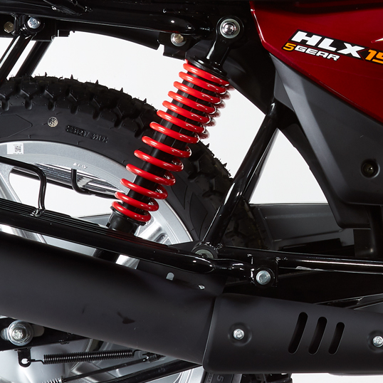 Fuerte suspensión de amortiguador trasero de la motocicleta TVS HLX 150 5g de dos ruedas