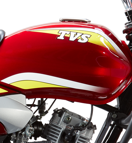Capacidad del tanque de combustible de la motocicleta TVS HLX 150 5g de dos ruedas