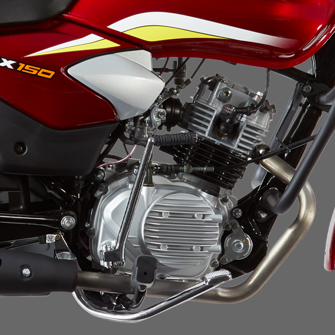 Alto kilometraje de la motocicleta TVS HLX 150 5g de dos ruedas