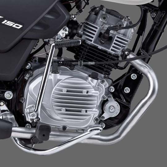 Motor ecothrust potente de 150 cc de la motocicleta TVS Trak 150 de dos ruedas