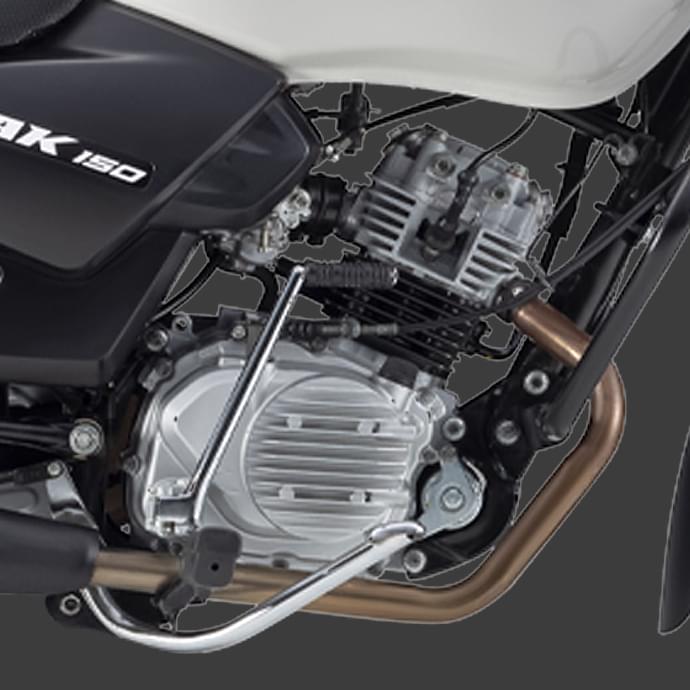 Motor de alto rendimiento de la motocicleta TVS Trak 150 de dos ruedas