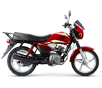 TVS HLX 150 5 Gear motorcycle in red