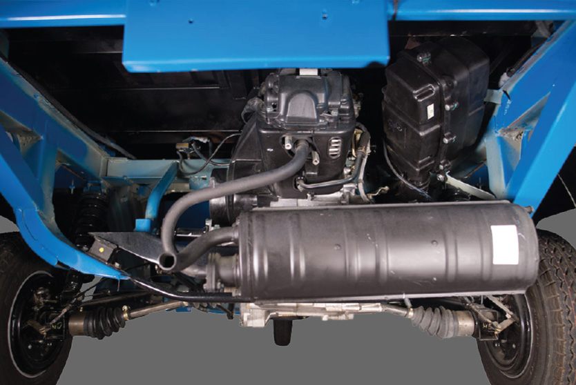 Powerful engine of TVS kargo 3 wheeler auto with high mileage