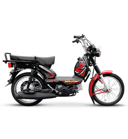 Front hydraulic suspension of TVS XL 100 Heavy duty 2 wheeler moped