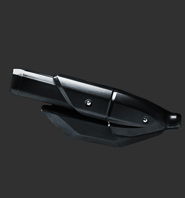 Double barrel exhaust of Apache RTR 160 4V Sports motorcycles