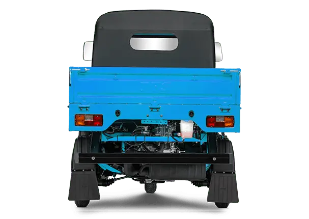 TVS King Kargo Blue Back View